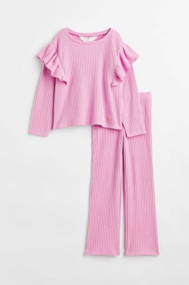 Una sola pieza H&M 2-piece Niños Rosas | 498650YTR