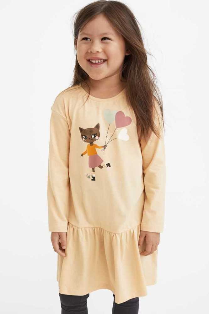 Una sola pieza H&M 2-piece Printed Algodon Jersey Niños Morados Claro | 068347ZUH