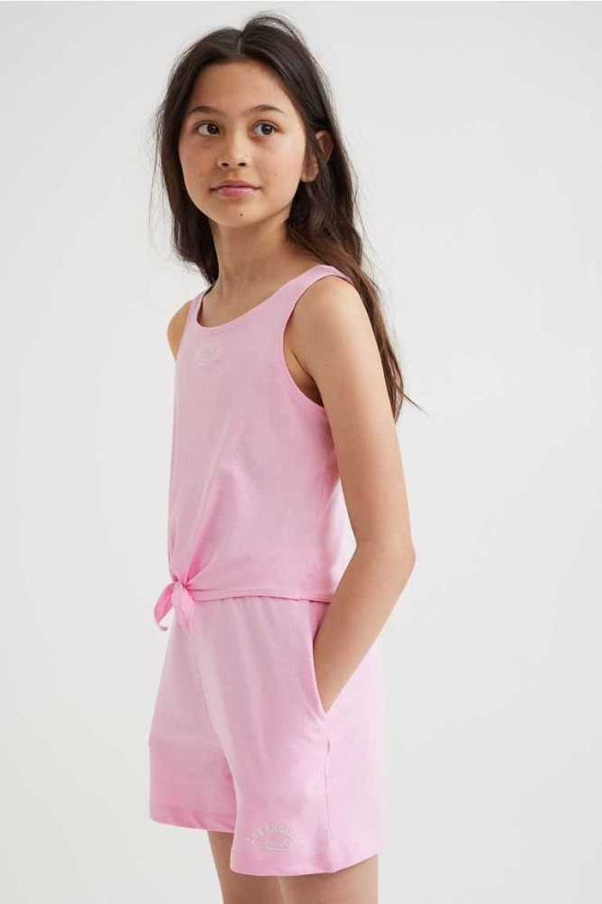 Una sola pieza H&M 2-piece Printed Niños Rosas Claro | 052179CSJ