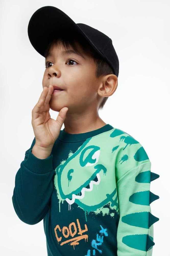 Una sola pieza H&M 2-piece Printed Niños Verdes Claro | 485073XER