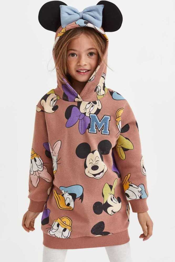 Una sola pieza H&M 2-piece Printed Sweatshirt Niños Morados Claro | 128354DIC