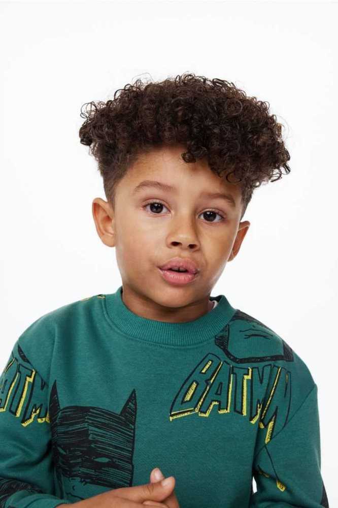 Una sola pieza H&M 2-piece Printed Sweatshirt Niños Grises Claro | 247063CGS