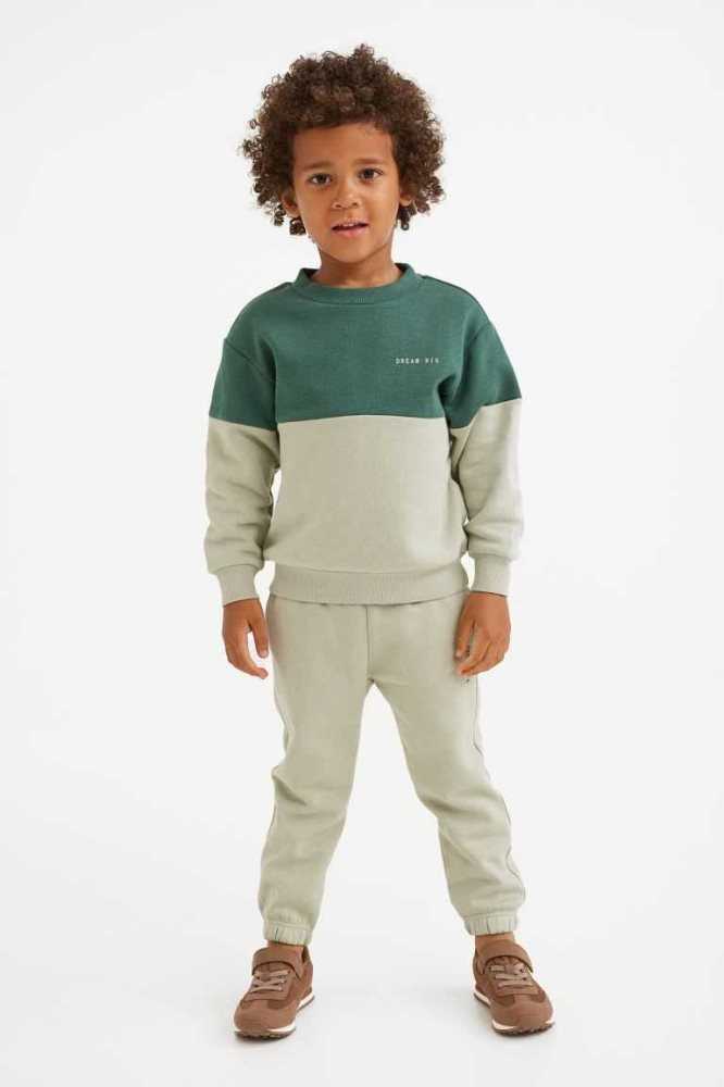 Una sola pieza H&M 2-piece Shirt and Joggers Niños Rojos | 738540JLW