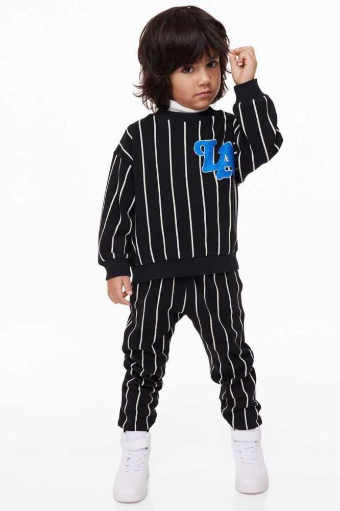 Una sola pieza H&M 2-piece Sweatshirt Niños Negros | 095247ZRO