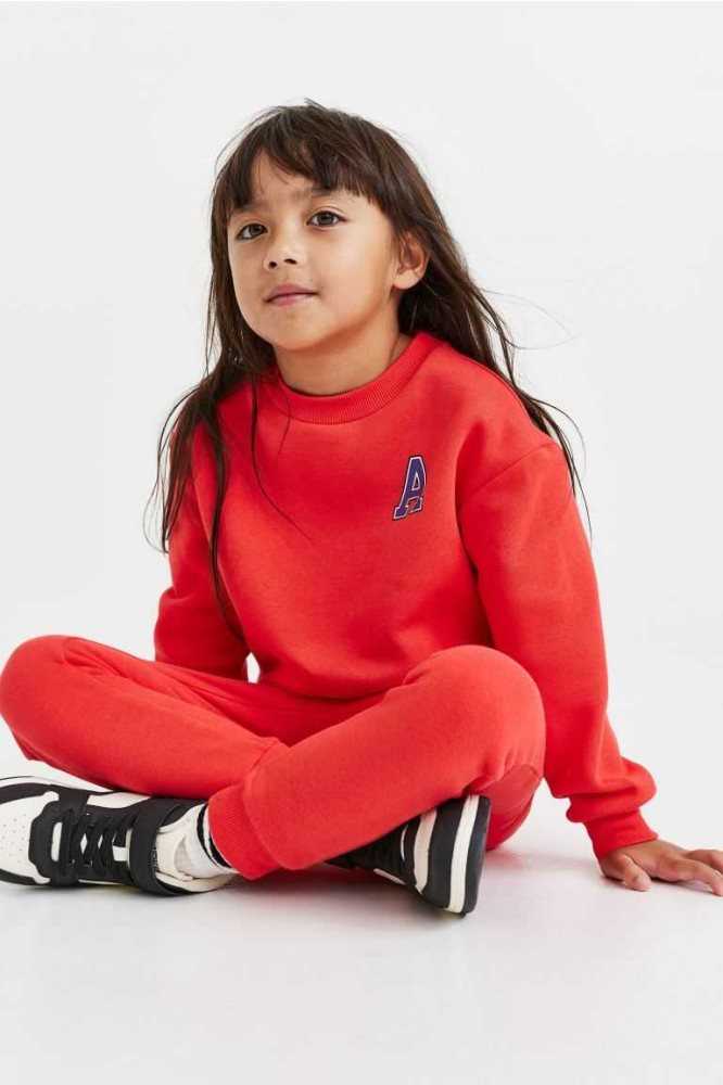 Una sola pieza H&M 2-piece Sweatshirt Niños Rojos Claro | 539870LHM