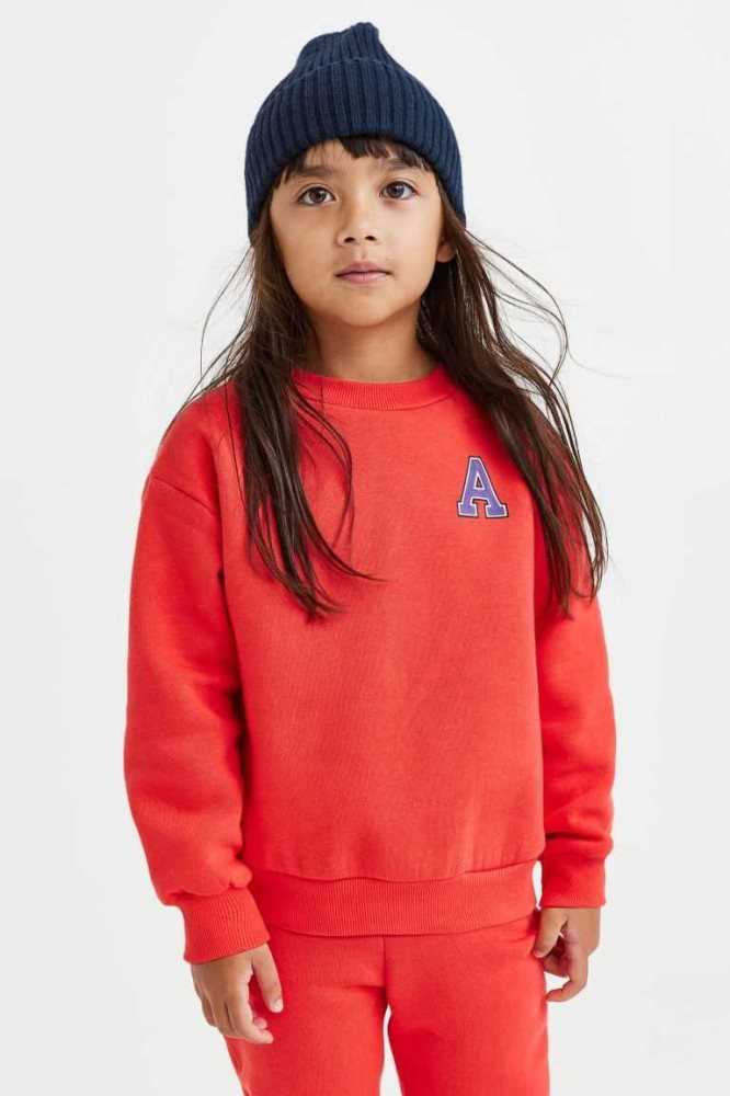 Una sola pieza H&M 2-piece Sweatshirt Niños Rojos Claro | 539870LHM