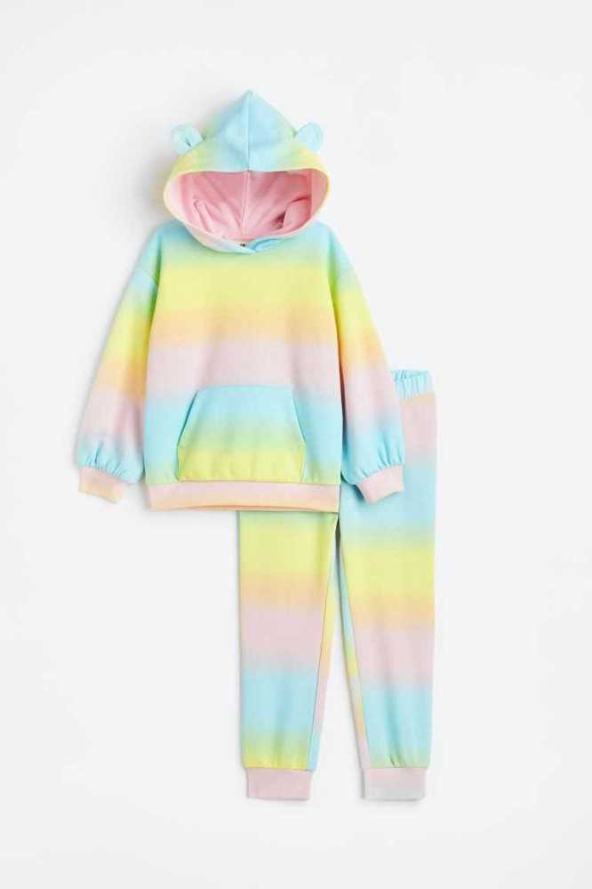 Una sola pieza H&M 2-piece Sweatshirt Niños Rosas Claro | 590246NRQ