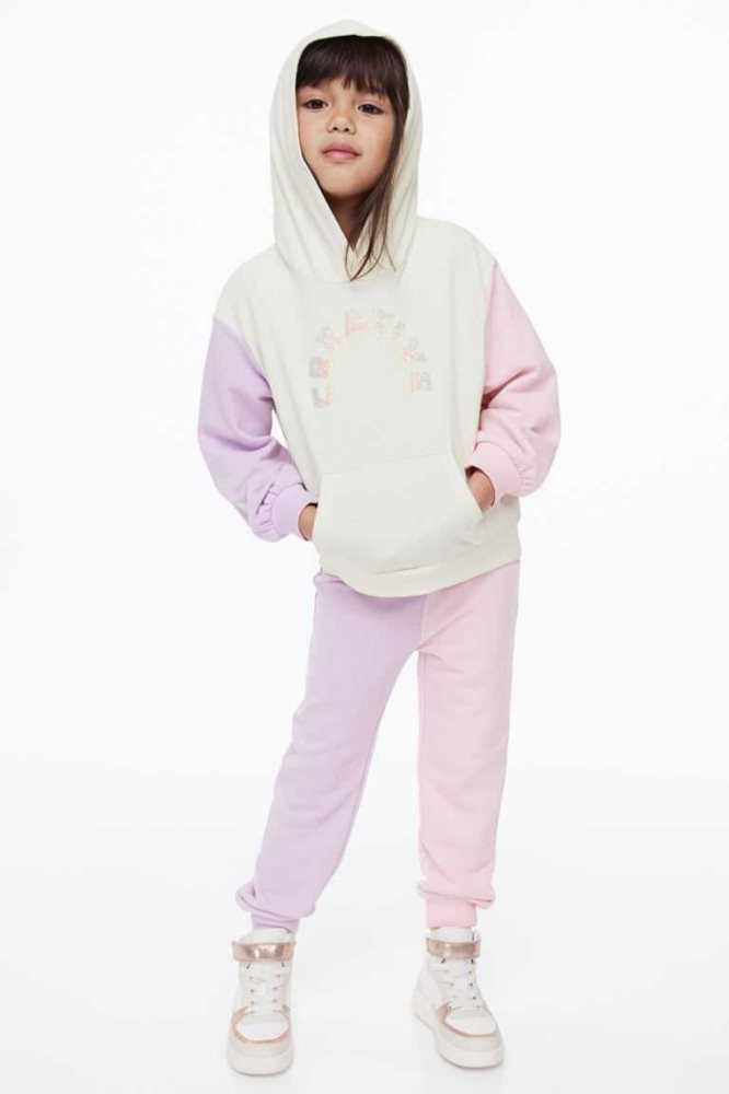 Una sola pieza H&M 2-piece Sweatshirt Niños Rosas Claro | 590246NRQ