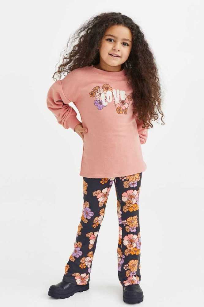 Una sola pieza H&M 2-piece Top and Leggings Niños Beige Claro | 490732QPT