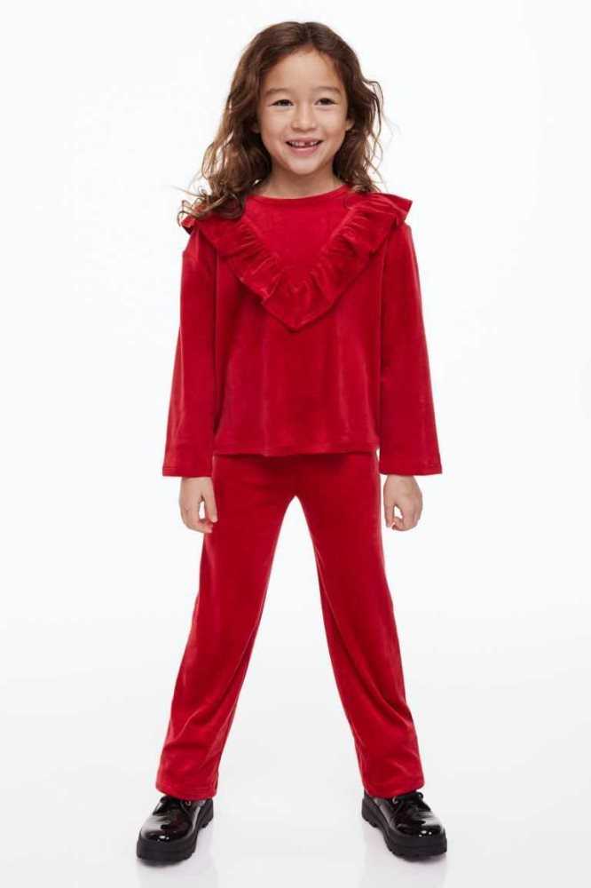 Una sola pieza H&M 2-piece Velour Niños Turquesa Oscuro | 857416WDC