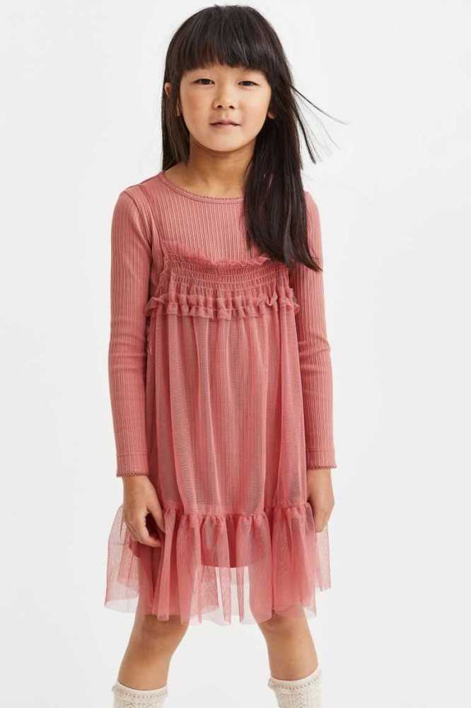 Vestido Corto H&M 2-piece Set Niños Grises Oscuro | 863047KLH