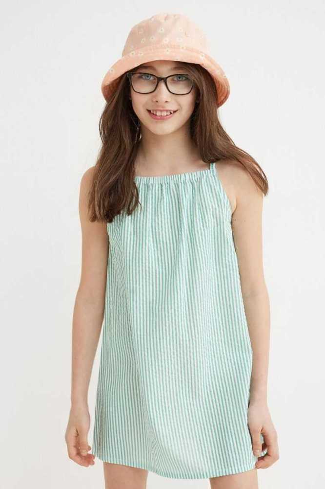 Vestido Corto H&M Algodon Niños Rosas | 701539EAJ