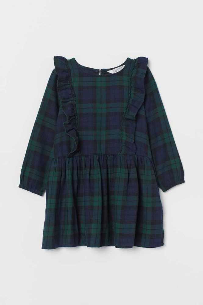 Vestido Corto H&M Patterned Ruffled Niños Rojos | 584671UVE