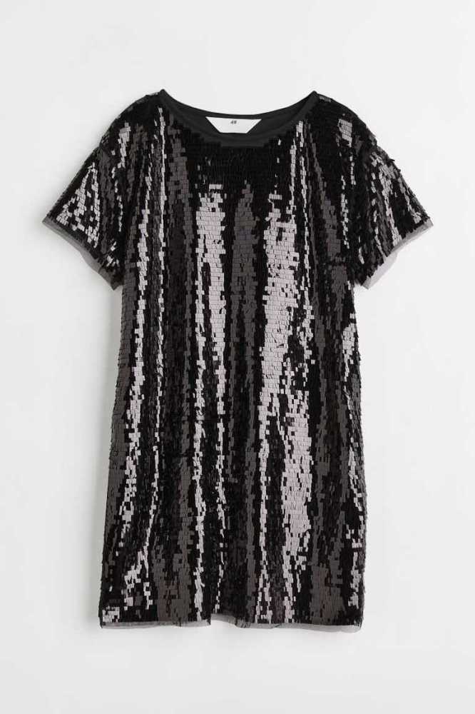 Vestido Corto H&M Shimmering T-shirt Niños Rosas | 418762IFD