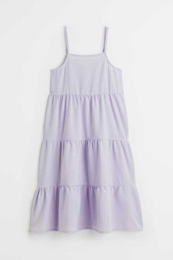 Vestido Corto H&M Tiered Niños Morados Claro | 396180MOE