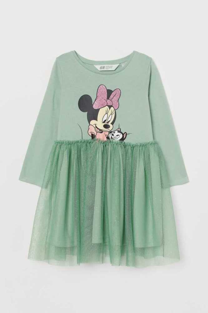 Vestido Corto H&M Tulle-skirt Jersey Niños Blancos | 015239DVC