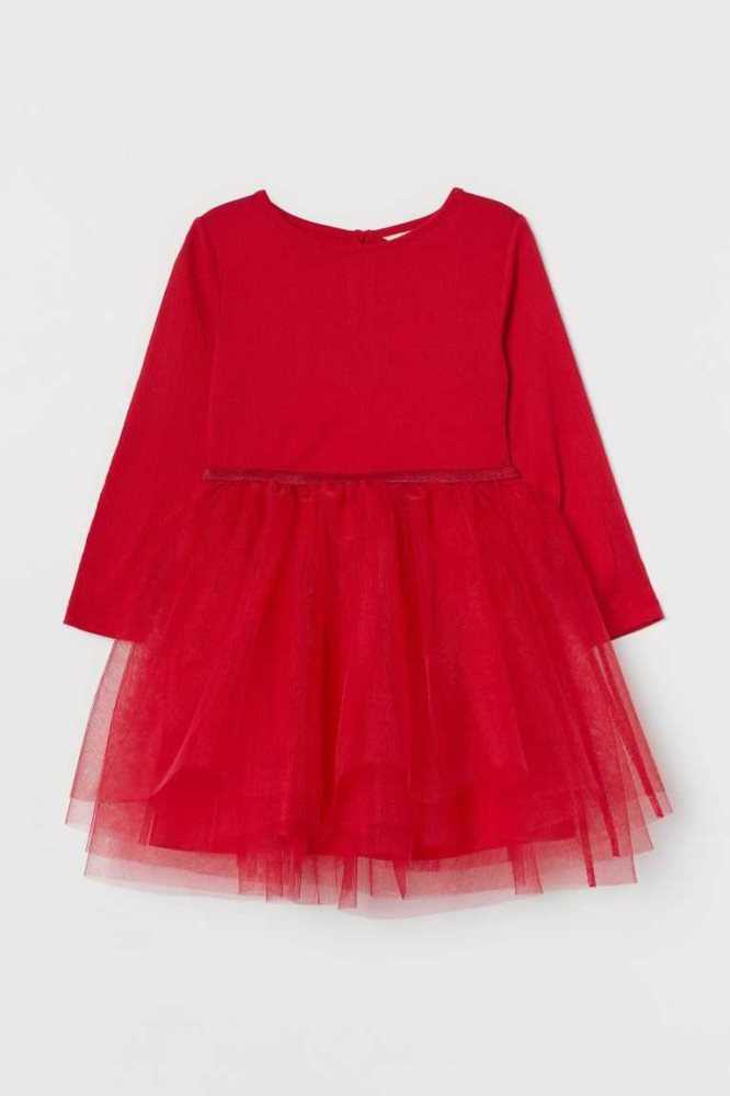 Vestido Corto H&M Tulle-skirt Niños Rojos | 287430PUY