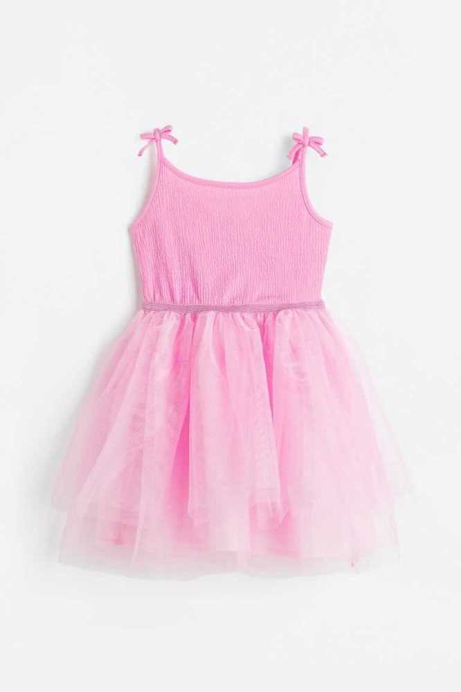 Vestido Corto H&M Tulle-skirt Niños Verdes Claro | 749086XHF