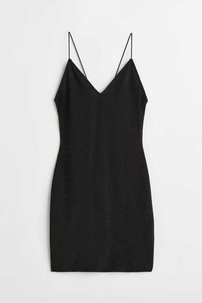 Vestido H&M Backless Mujer Negros | 481095BLD