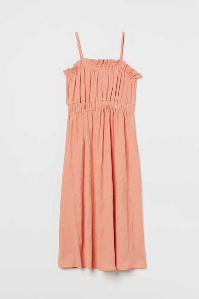 Vestido H&M Calf-length Jersey Mujer Beige Claro | 517039EQY