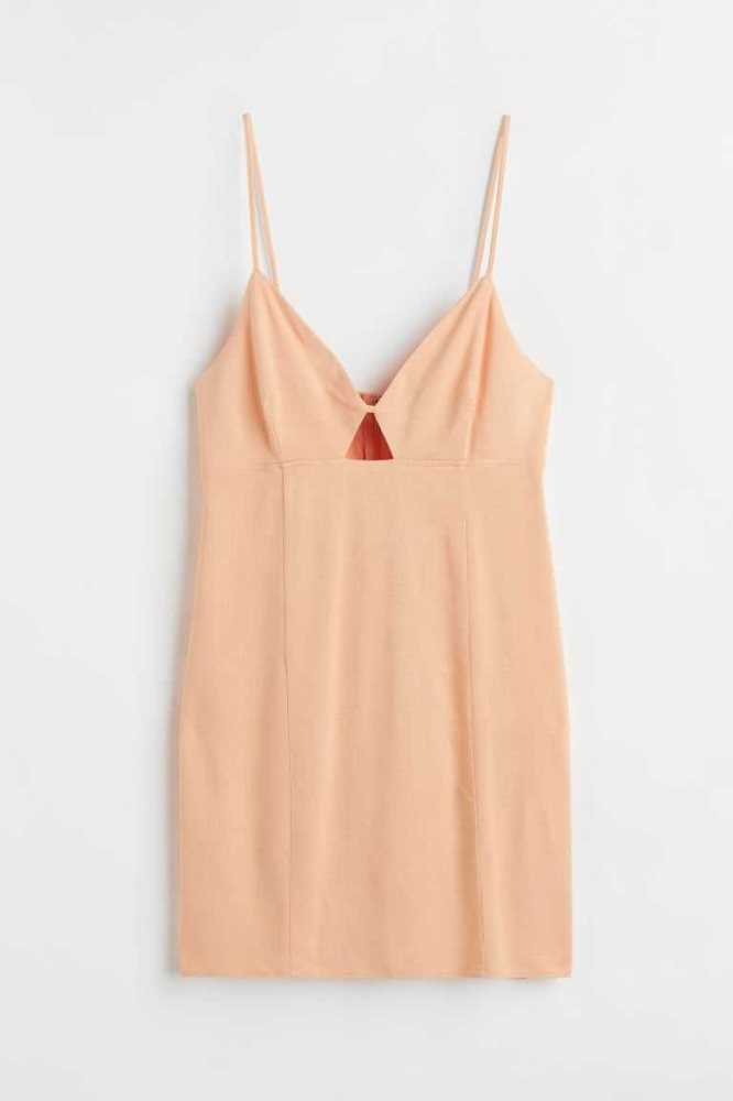 Vestido H&M Cut-out Mini Mujer Plateados | 714352HWK