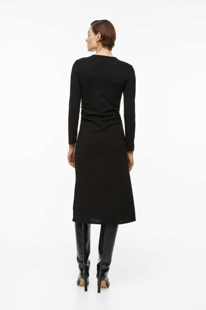 Vestido H&M Cut-out Mujer Negros | 296075OCT