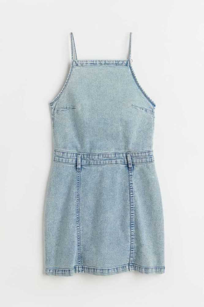 Vestido H&M Denim Bodycon Mujer Azules | 538792ISH