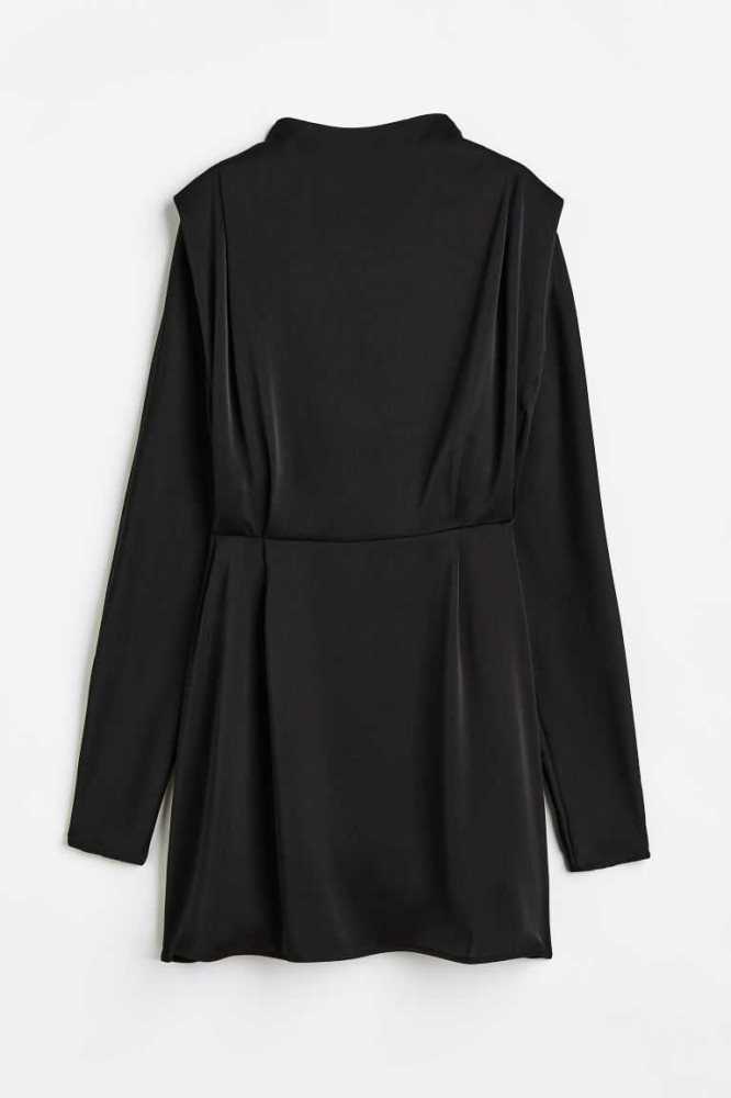 Vestido H&M Dolman-sleeved Mujer Negros | 571834YID