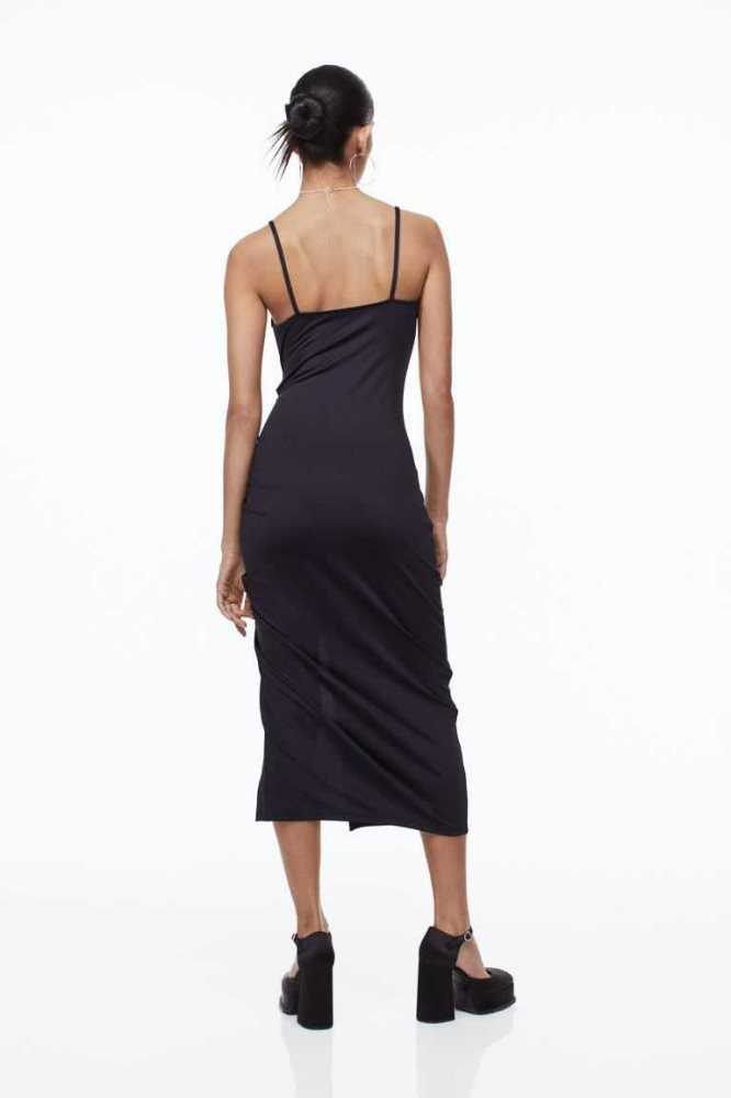 Vestido H&M Drawstring-detail Bodycon Mujer Negros | 105739QGA