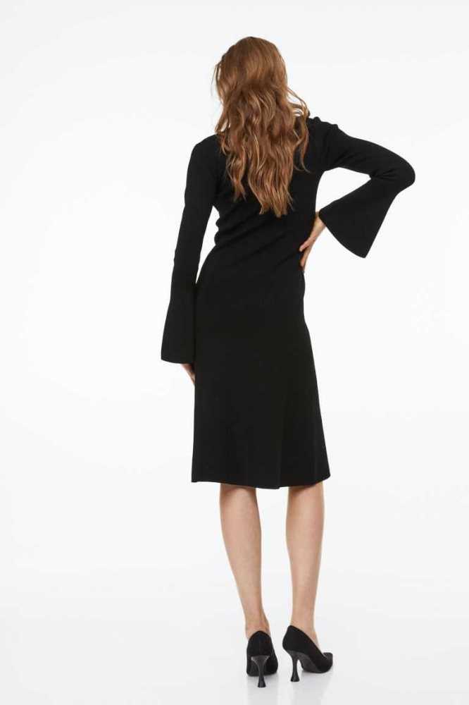 Vestido H&M Fine-knit Mujer Negros | 349125KNF