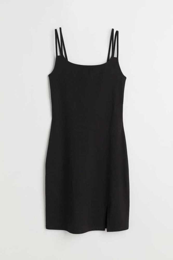 Vestido H&M Fitted Jersey Mujer Turquesa | 923187PTS