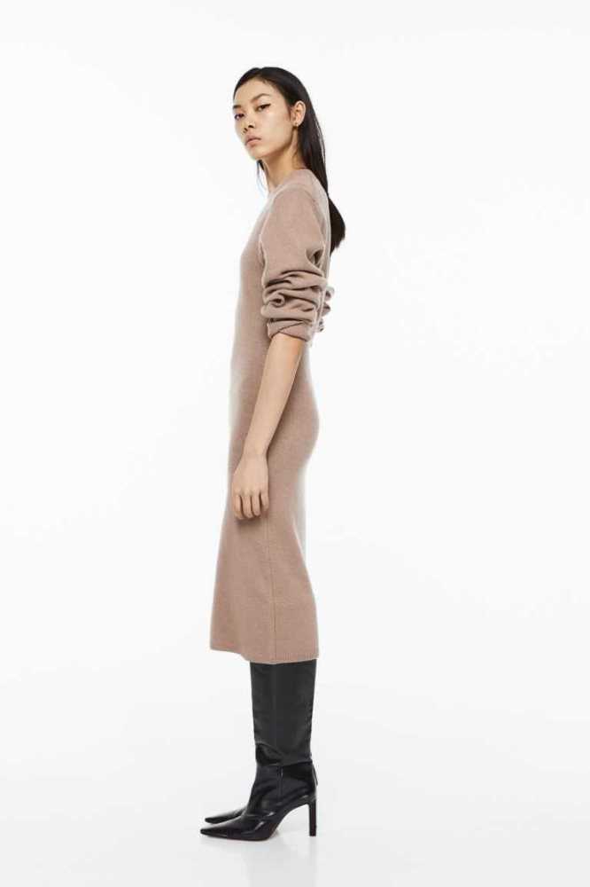 Vestido H&M Knit Bodycon Mujer Morados | 501364LRM