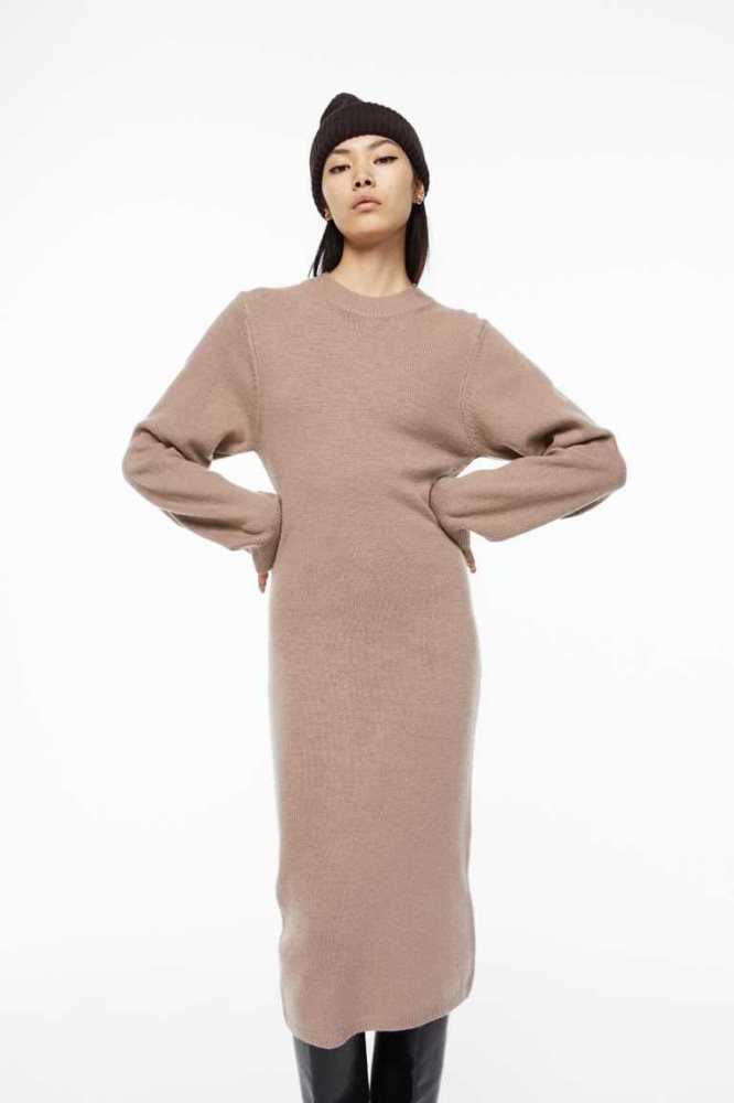 Vestido H&M Knit Bodycon Mujer Morados | 501364LRM