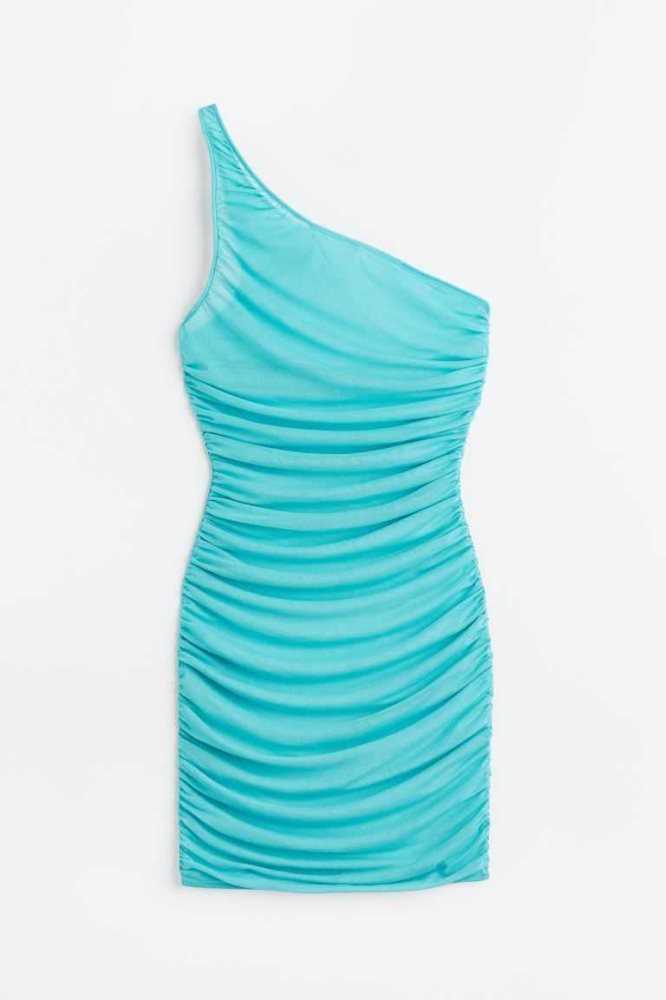 Vestido H&M One-shoulder Beach Mujer Turquesa | 493015BKO