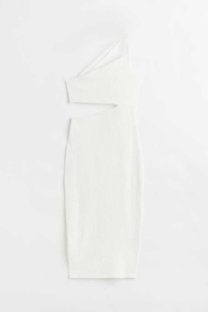 Vestido H&M One-shoulder Cut-out Mujer Negros | 763921XQE