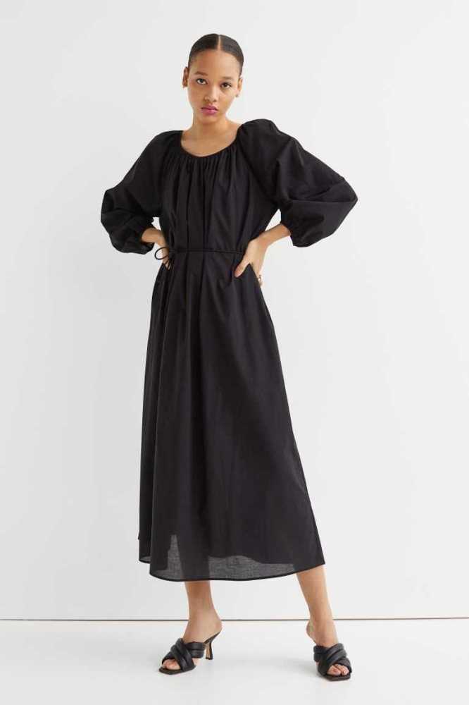 Vestido H&M Raglan-sleeved Mujer Negros | 246839RAC