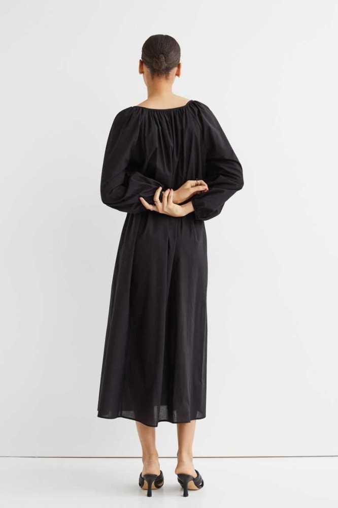 Vestido H&M Raglan-sleeved Mujer Negros | 246839RAC