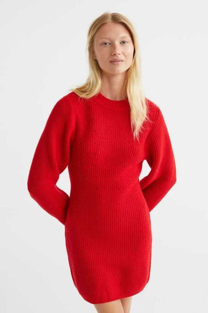 Vestido H&M Rib-knit Bodycon Mujer Grises Claro | 937816OVL