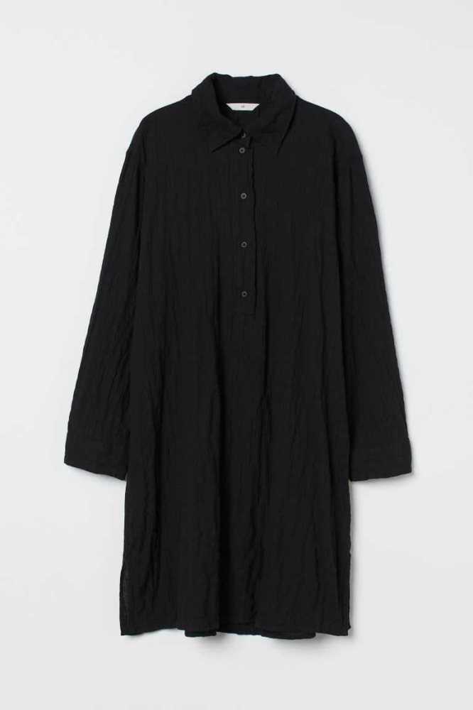 Vestido H&M Shirt Mujer Azules Oscuro | 148509HIW