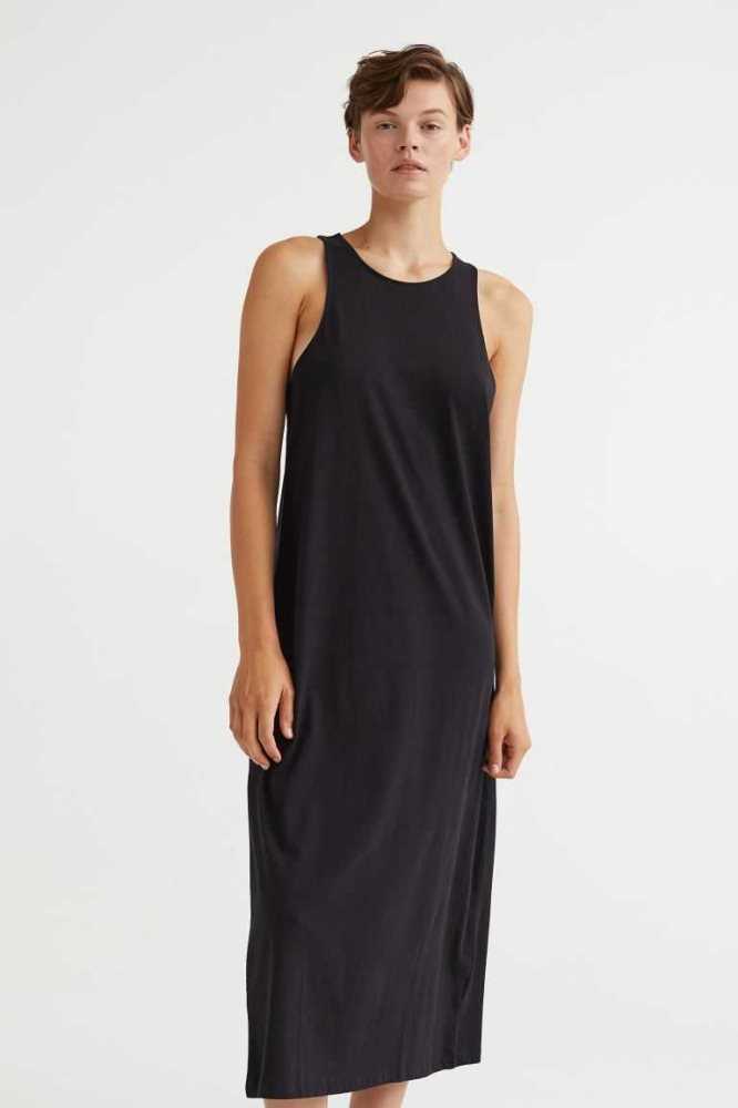 Vestido H&M Sin Manga Jersey Mujer Grises Claro | 381574JBV