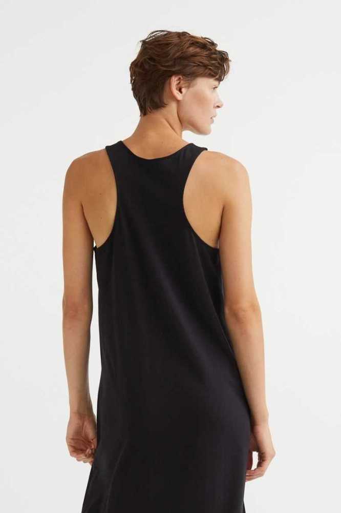 Vestido H&M Sin Manga Jersey Mujer Negros | 875369BMC