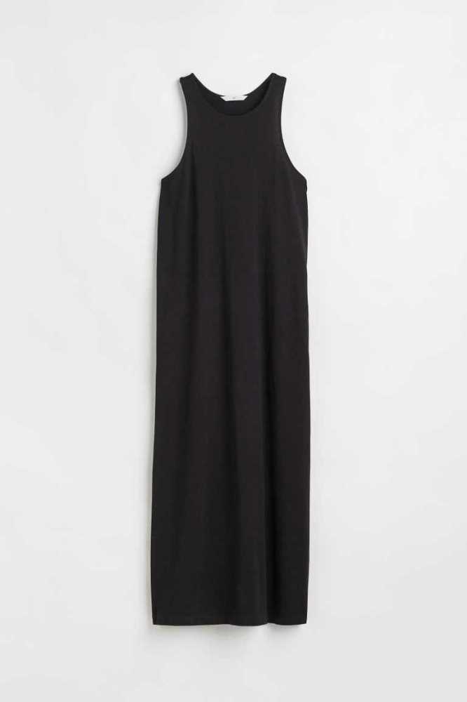 Vestido H&M Sin Manga Jersey Mujer Negros | 875369BMC