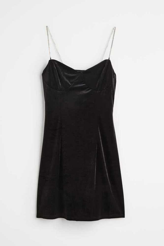 Vestido H&M Sin Manga Mujer Negros | 620891CAM