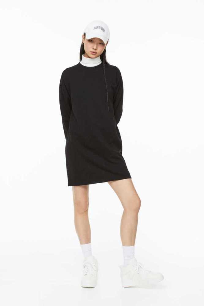 Vestido H&M Sweatshirt Mujer Azules Claro | 654782KNH