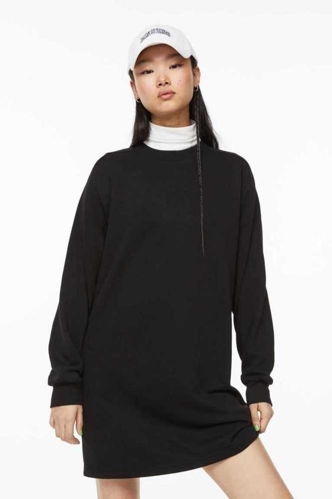 Vestido H&M Sweatshirt Mujer Grises Oscuro | 760519NRD