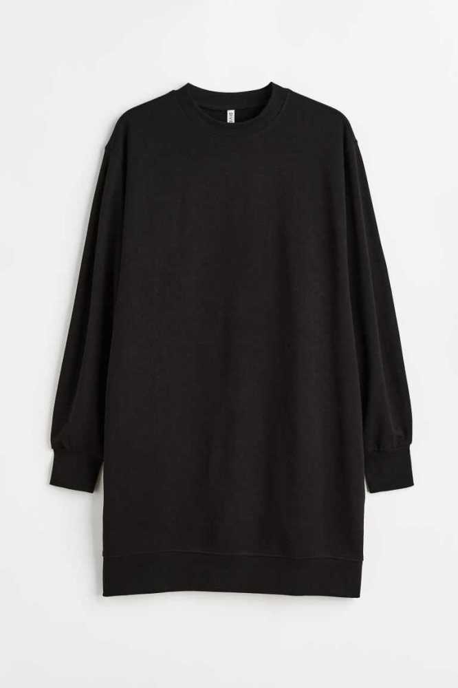 Vestido H&M Sweatshirt Mujer Negros | 305194CVM