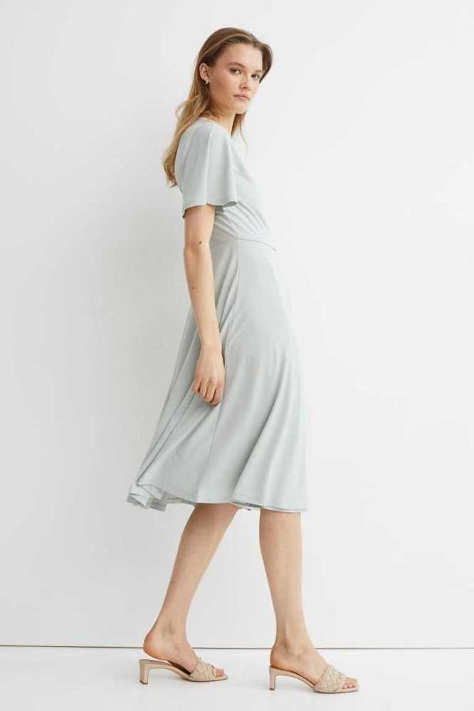 Vestido H&M Wrap Mujer Creme | 341509HWA