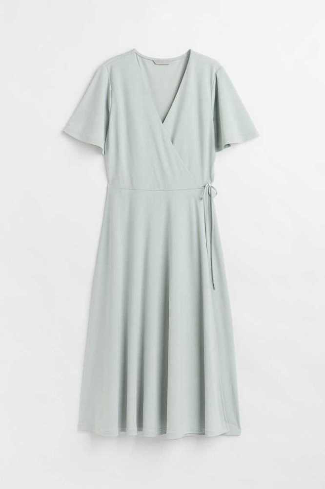 Vestido H&M Wrap Mujer Creme | 341509HWA